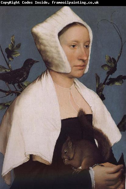 Hans Holbein With squirrels and birds swept Europe and the portrait of woman